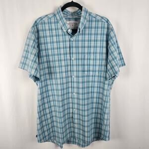 MIZZEN+MAIN Leeward Collection Plaid Performance Shirt Mens XXL Trim Fit